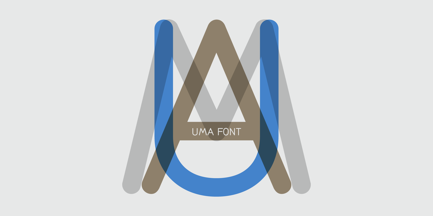 Пример шрифта Uma